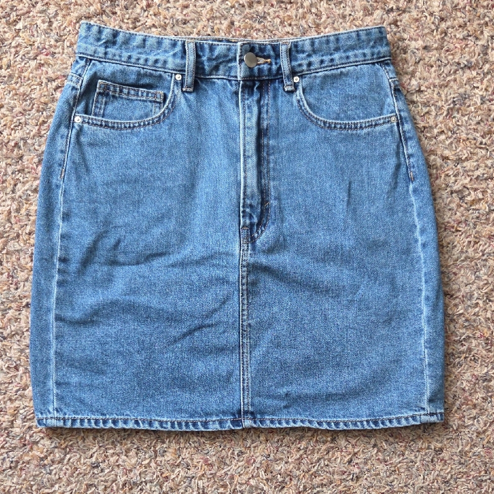 H&M Classic Blue Denim Mini Skirt